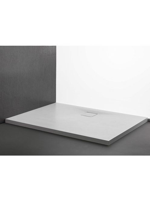 Kolpa San Moonwalk öntött műmárvány zuhanytálca 120x80 cm, lefolyófedéllel, fehér 597030