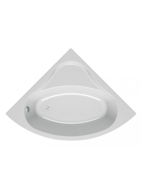 Kolpa San Divante beépíthető sarokkád 140x140 cm, le-és túlfolyóval, fehér 753700