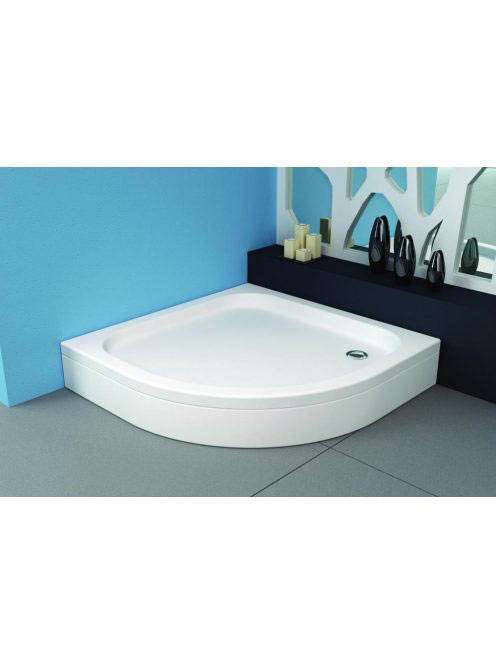 Kolpa San Ontex negyedköríves előlapos akril zuhanytálca 80x80 cm, fehér 755140