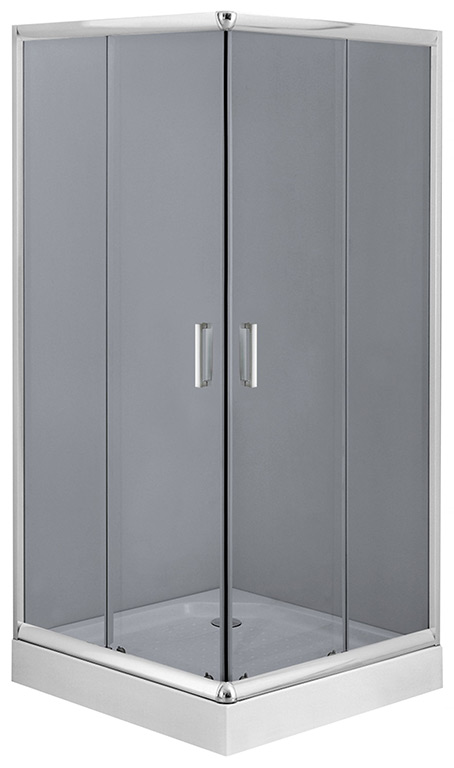 Deante Funkia szögletes zuhanykabin 80 cm, grafit üveg 