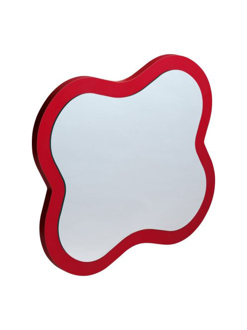Laufen Florakids virág formájú piros tükör, világítás nélkül H4616010034691