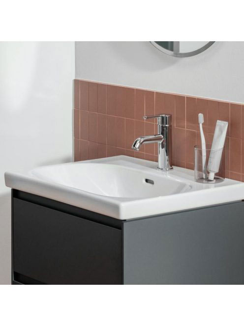 Laufen Lua kerámia mosdó 50x46 cm egy csaplyukkal és túlfolyóval, fehér H8100810001041