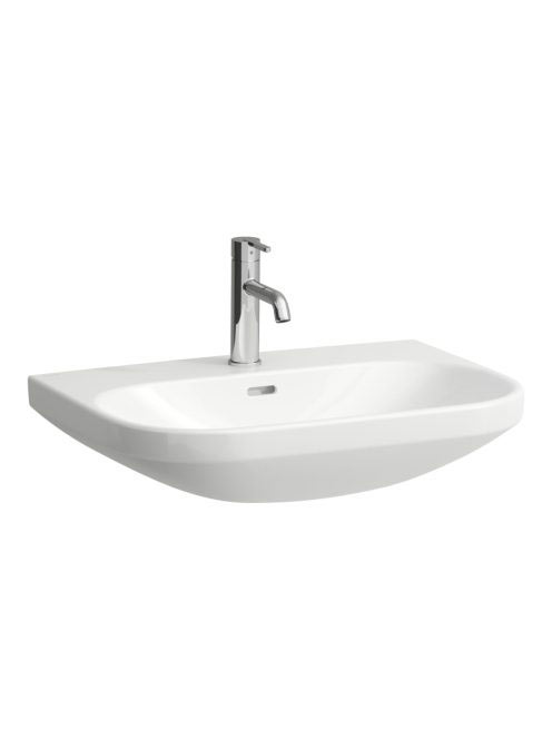 Laufen Lua kerámia mosdó 65x46 cm egy csaplyukkal és túlfolyóval, LCC bevonattal, fehér H8110864001041