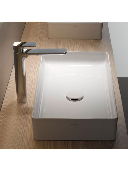 Laufen Living SaphirKeramik mosdótál 60x34 cm csaplyuk és túlfolyó nélkül, fehér H8114340001121