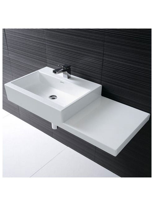 Laufen Living City kerámia mosdó polccal (jobbos) 100x46 cm egy csaplyukkal és túlfolyóval, fehér H8184320001041