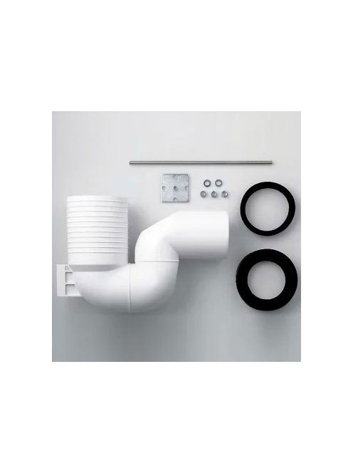 Jika/Laufen vario lefolyókönyök WC csészéhez függőleges kifolyáshoz, 220-350 mm távolságra H8990250000001