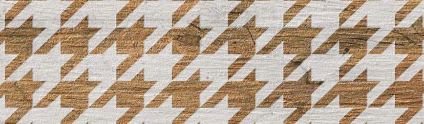 Lea Ceramiche Bio Recover Pied De Poule White padlódekor 20x90cm