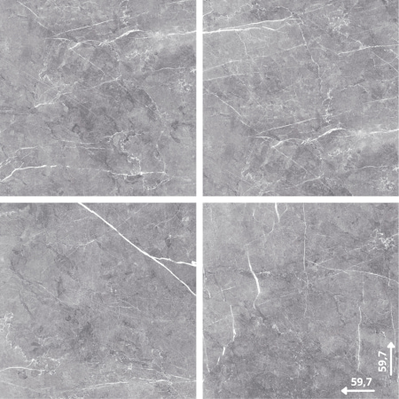 Ceramica Limone Etnos Grey padlólap 59,7x59,7 cm