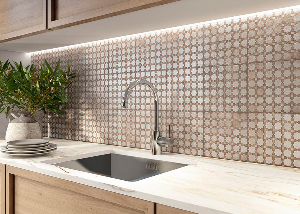 Mainzu Ceramica Mosaic Arabian Csempe és Padlólap