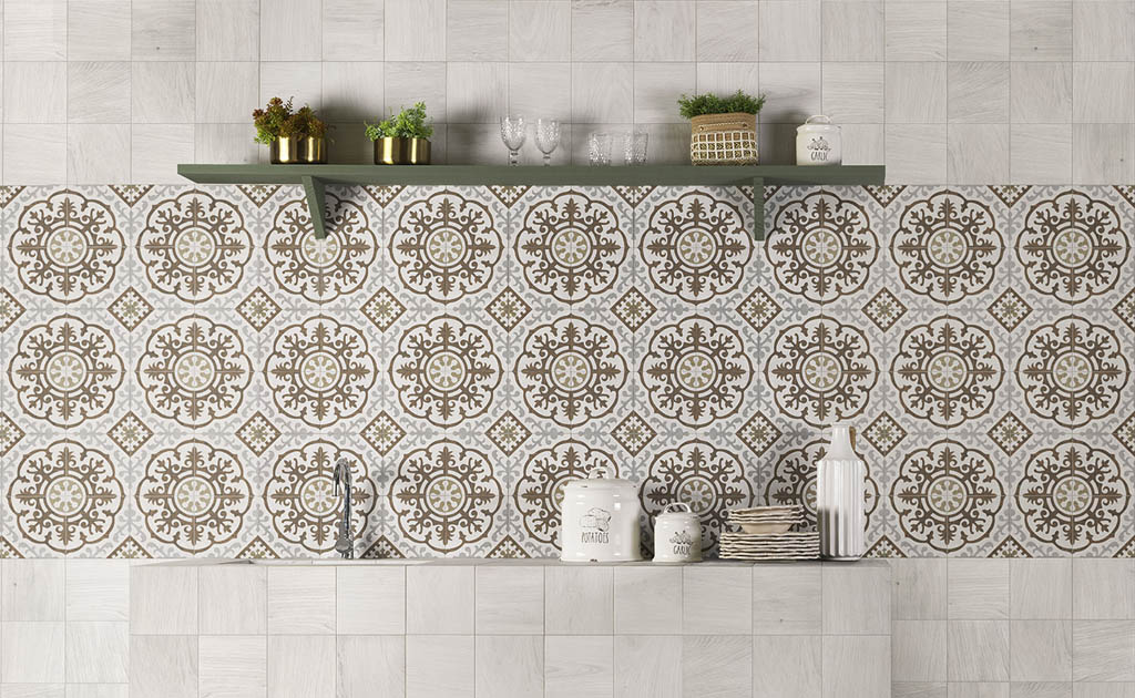 Mainzu Ceramica Patchwood Csempe és Padlólap