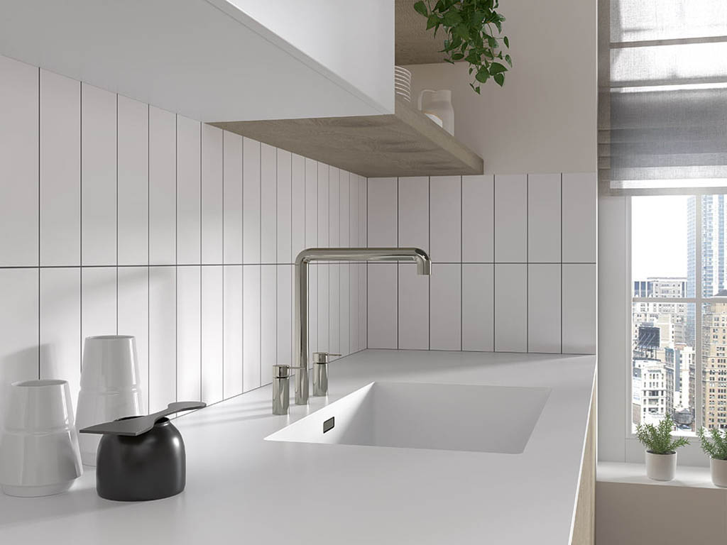 Mainzu Ceramica Solid White Csempe és Padlólap