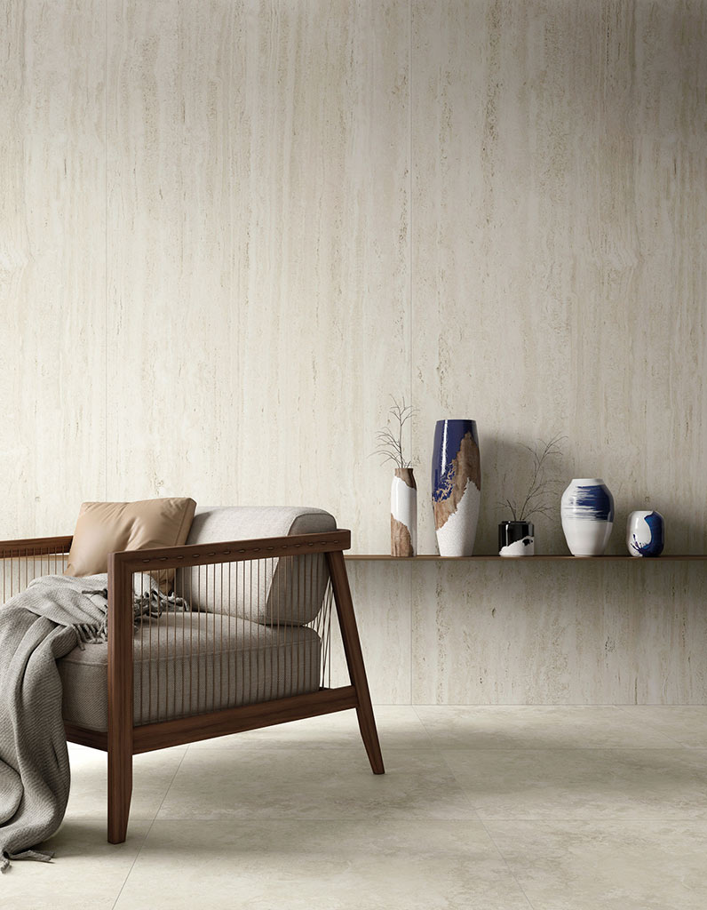 Mirage Elysian Travertini Falburkolat | Csempék és Padlólapok