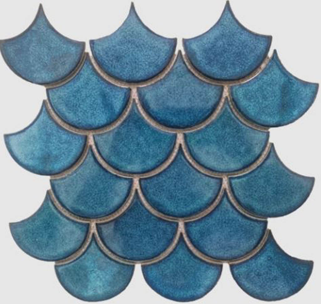 29x28,2 Blue F S fényes mozaik