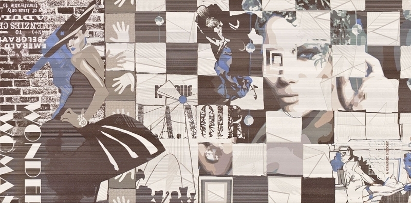 Opoczno dekorcsempe Opoczno Avangarde Inserto Modern dekorcsempe