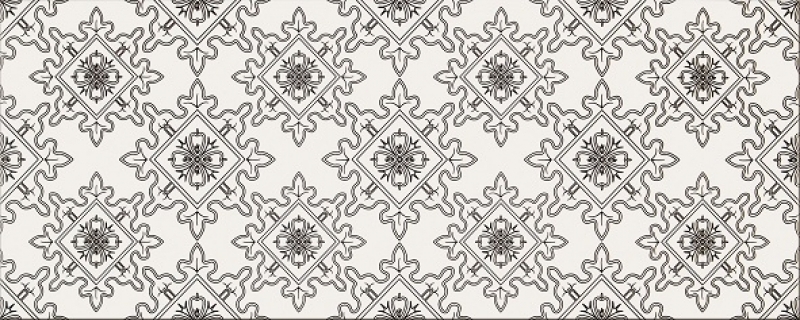 Opoczno dekorcsempe Opoczno Black&White Pattern E dekorcsempe