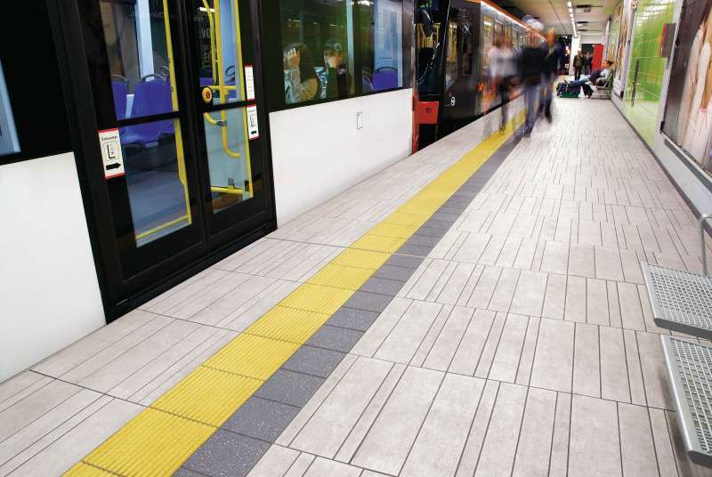 Agrob Buchtal Ceramics Orientation aids for the blind Csempe és Padlólap