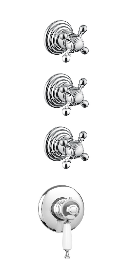 Bugnatese Oxford 6309 - termosztátos fal alatti 3 állású zuhanycsaptelep