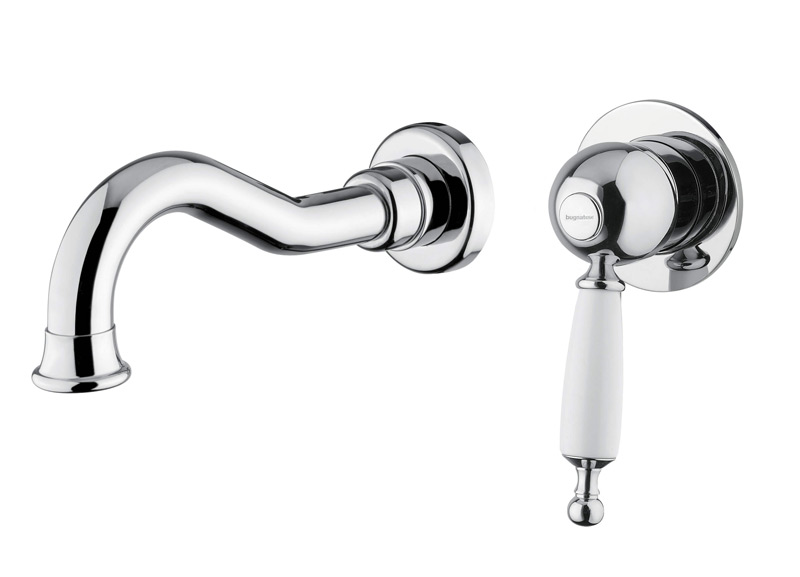 Bugnatese Oxford 6345SC - fal alatti mosdócsaptelep 19 cm kifolyóval klikk-klakk leeresztővel