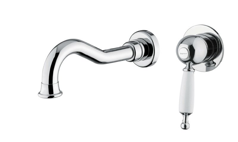 Bugnatese Oxford 6346SC - fal alatti mosdócsaptelep 23 cm kifolyóval klikk-klakk leeresztővel