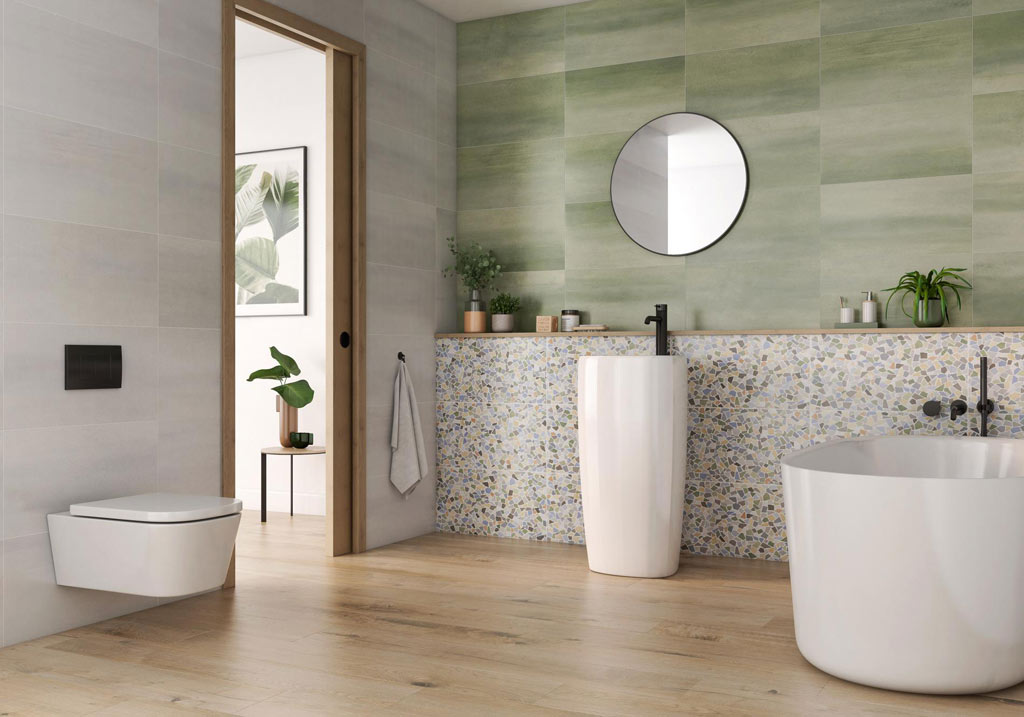 Pamesa Watercolor Modern fürdőszoba 