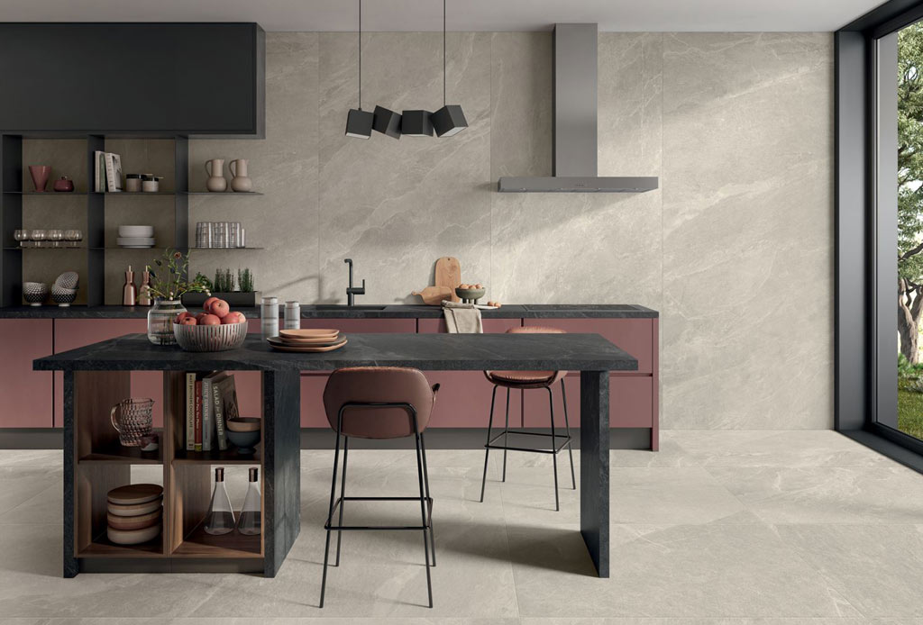 Panaria Zero 3 Stone Trace falburkolatok és padlólapok