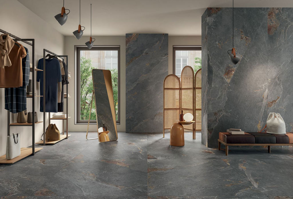 Panaria Zero 3 Stone Trace falburkolatok és padlólapok