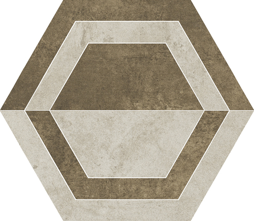Paradyz padlódekor Paradyz Scratch Beige Hexagon B padlódekor
