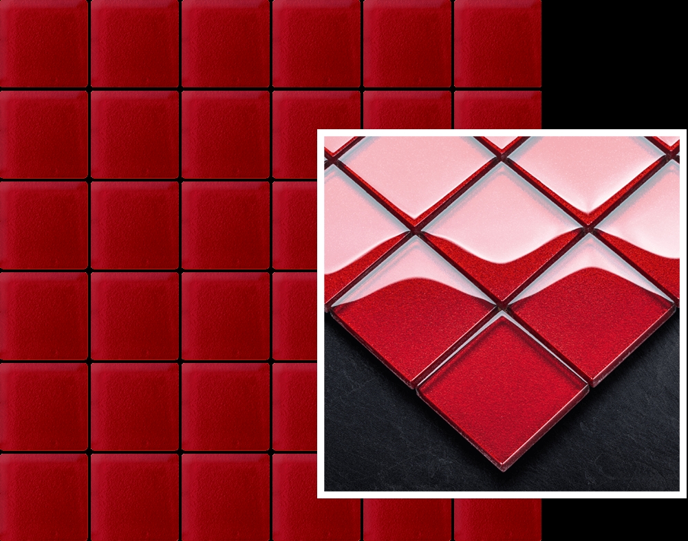 Paradyz Uniwersalna Karmazyn mozaik 29,8 x 29,8