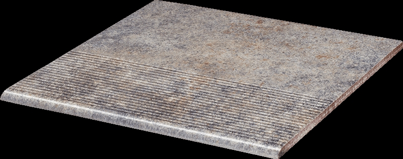 Paradyz Viano Grys Stopnica Prosta lépcsőlap 30 x 30