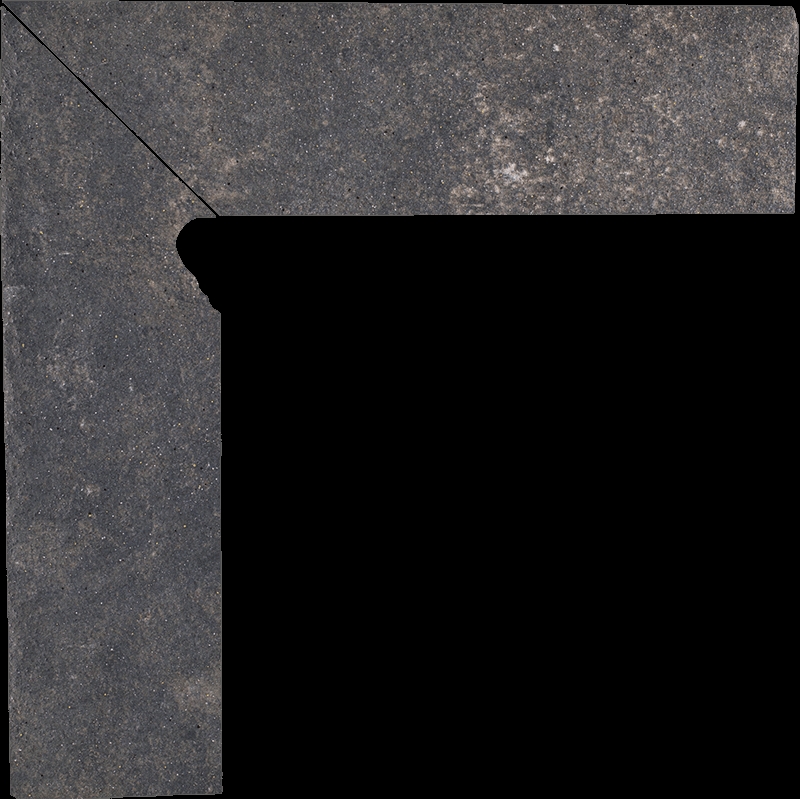 Paradyz Viano Antracite Lewy lábazati elem 8,1 x 30