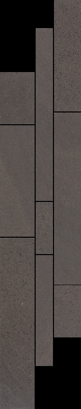 Paradyz Rockstone Umbra Mix padlódekor 14,3 x 71