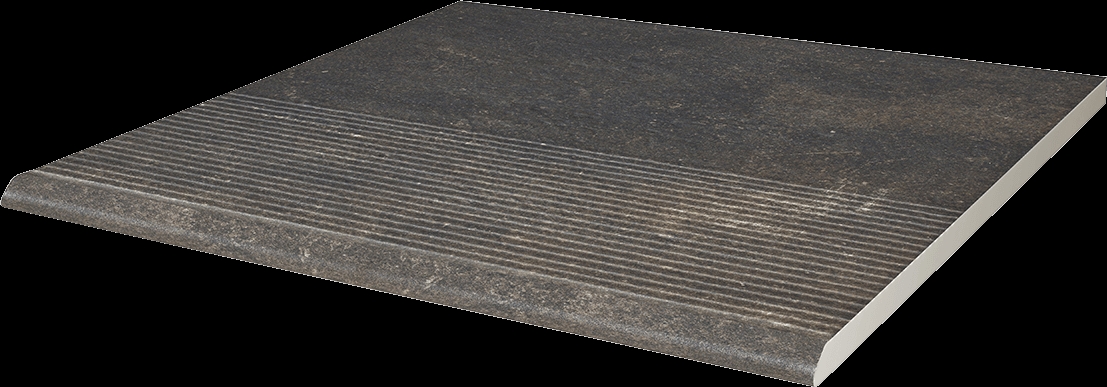 Paradyz Scandiano Brown Stopnica Prosta lépcsőlap 30 x 30