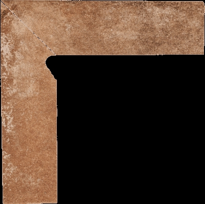 Paradyz Scandiano Rosso Lewy lábazati elem 8,1 x 30