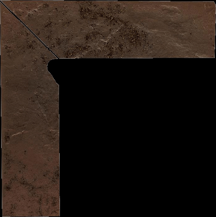 Paradyz Semir Brown Prawy lábazati elem 8 x 30