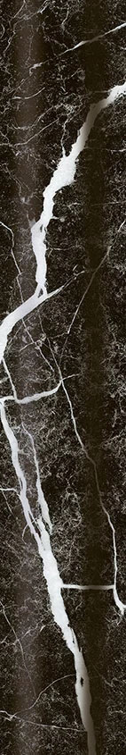 Paradyz Arctic Storm Nero Fitting Glossy lábazati elem 5x29,8 cm