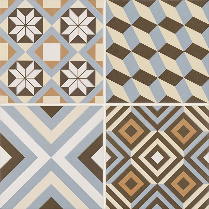 Paradyz Diamante Colour Gres Mat MIX C padlólap 40x40 cm