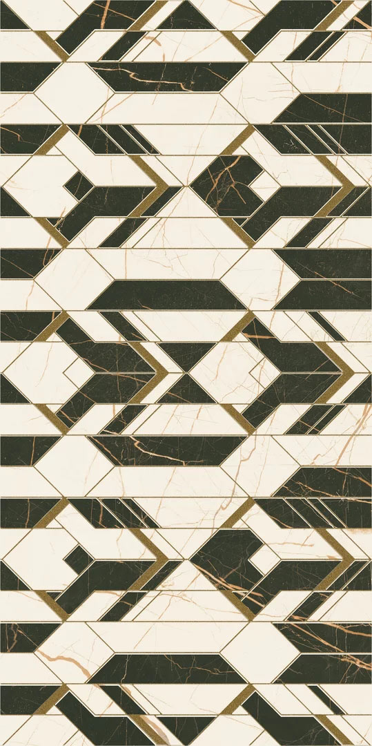 Paradyz Fancy White Pol dekorcsempe 30x60 cm