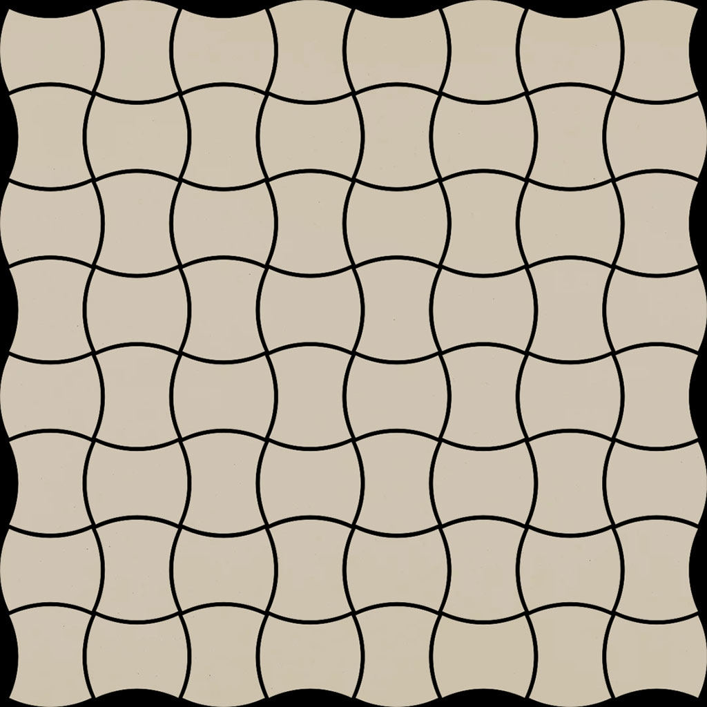 Paradyz Modernizm Bianco mozaik 30x8x30,8 cm