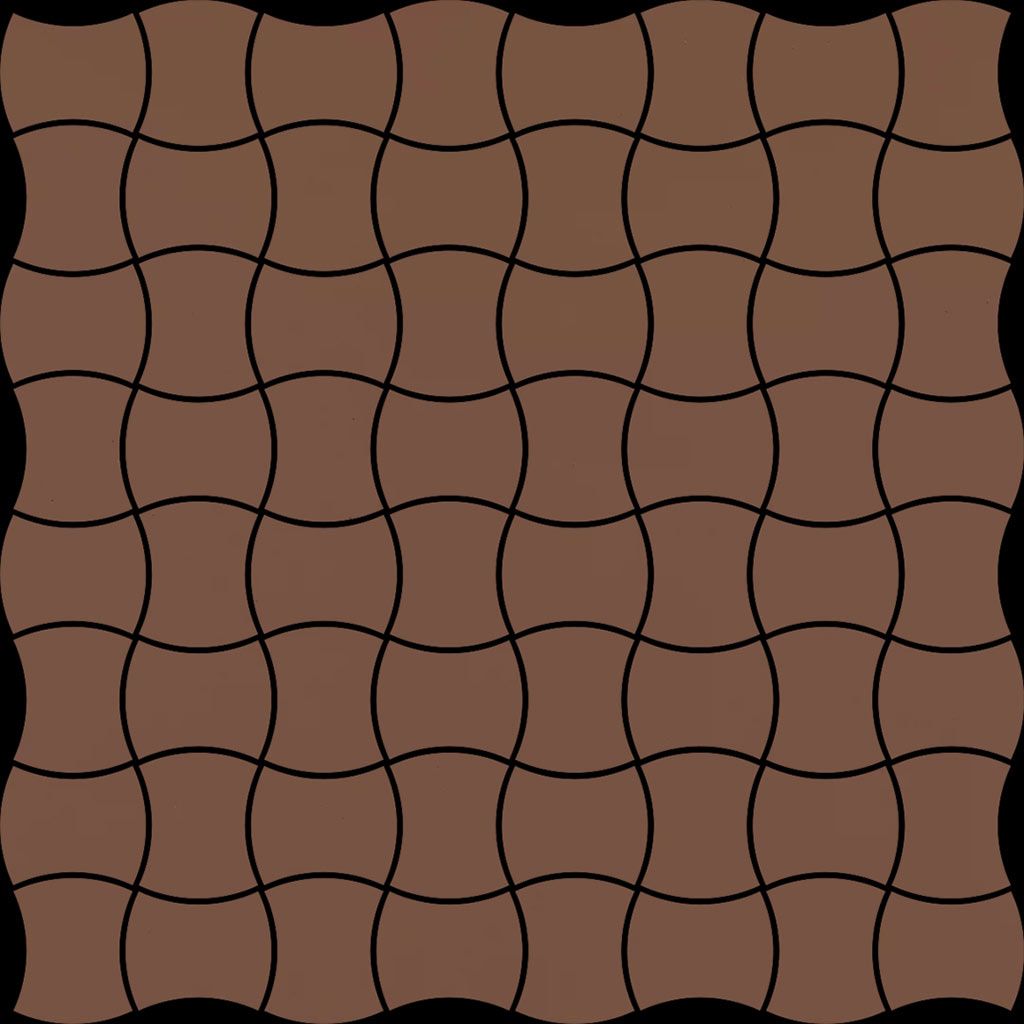 Paradyz Modernizm Brown mozaik 30x8x30,8 cm