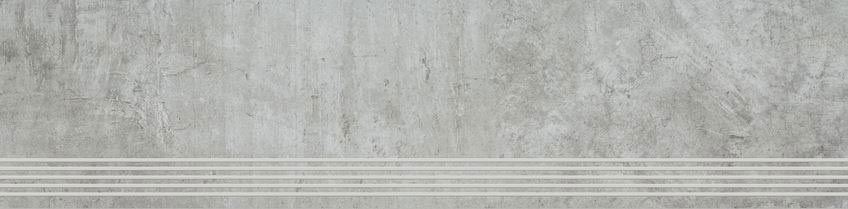 Paradyz Scratch Grys Pol lépcsőlap 29,8x119,8 cm