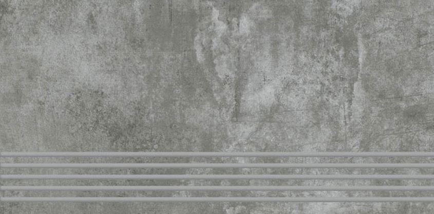 Paradyz Scratch Nero Mat lépcsőlap 29,8x59,8 cm