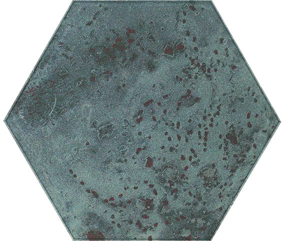 Paradyz Unique Lady Green Heksagon dekorcsempe 19,8x17,1 cm