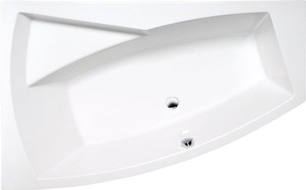 Polysan Evia Aszimmetrikus kád 170 x 100 cm