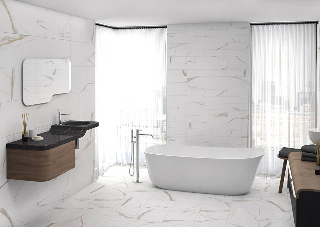 Porcelánicos HDC Calacatta Gold Falburkolat