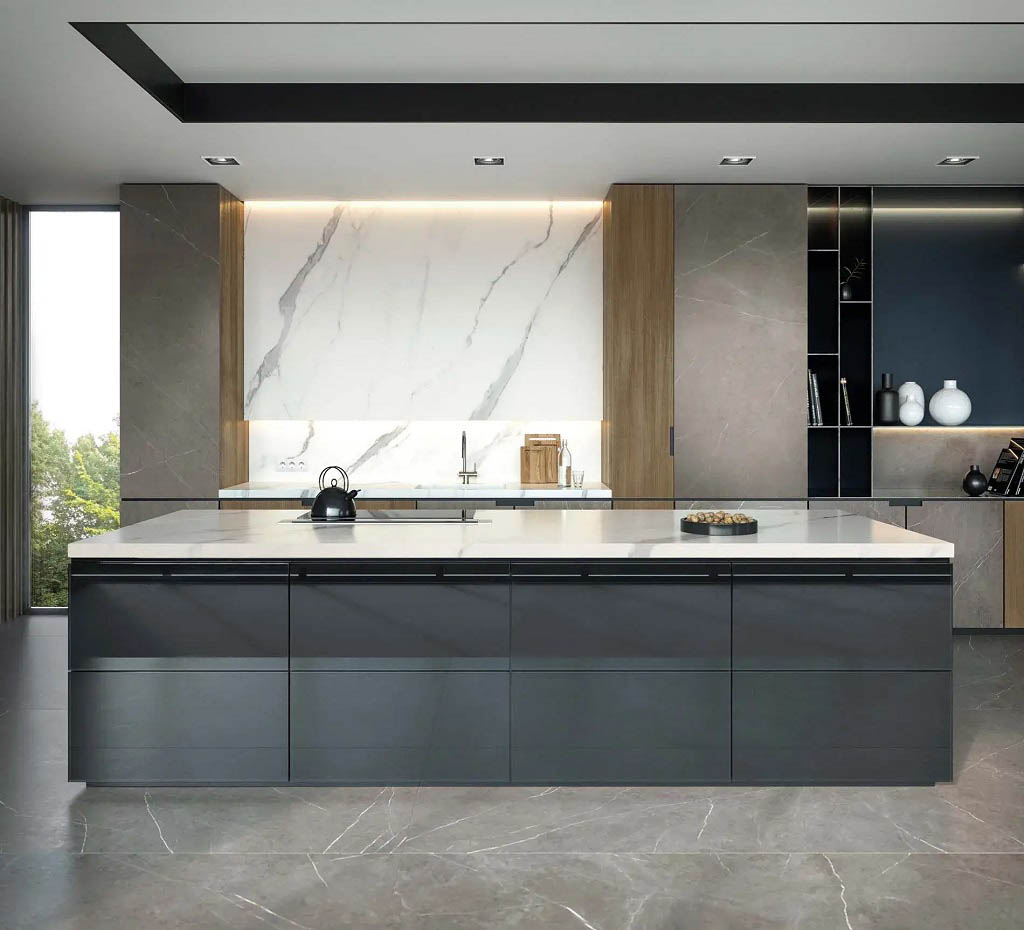 Porcelanosa Aria White Xlight Konyhai burkolólap