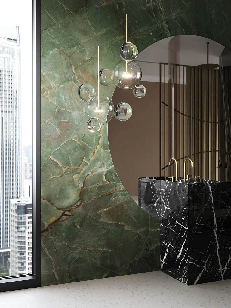 Porcelanosa Emerald Green Xlight Falburkolat