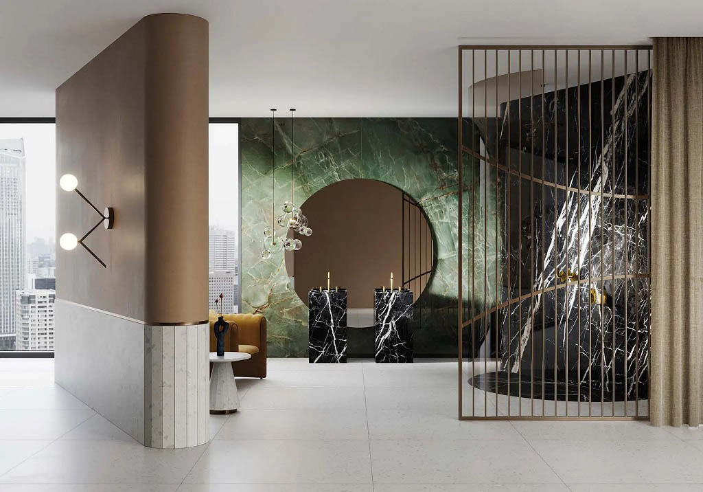 Porcelanosa Marquina Black Xlight Falburkolat