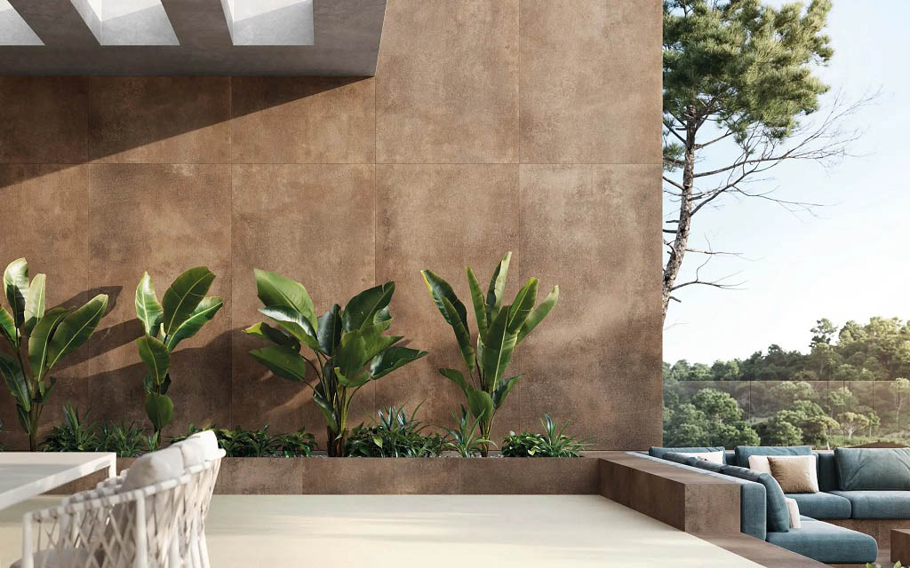 Porcelanosa Oxide Brown Falburkolat | Csempék és Járólapok