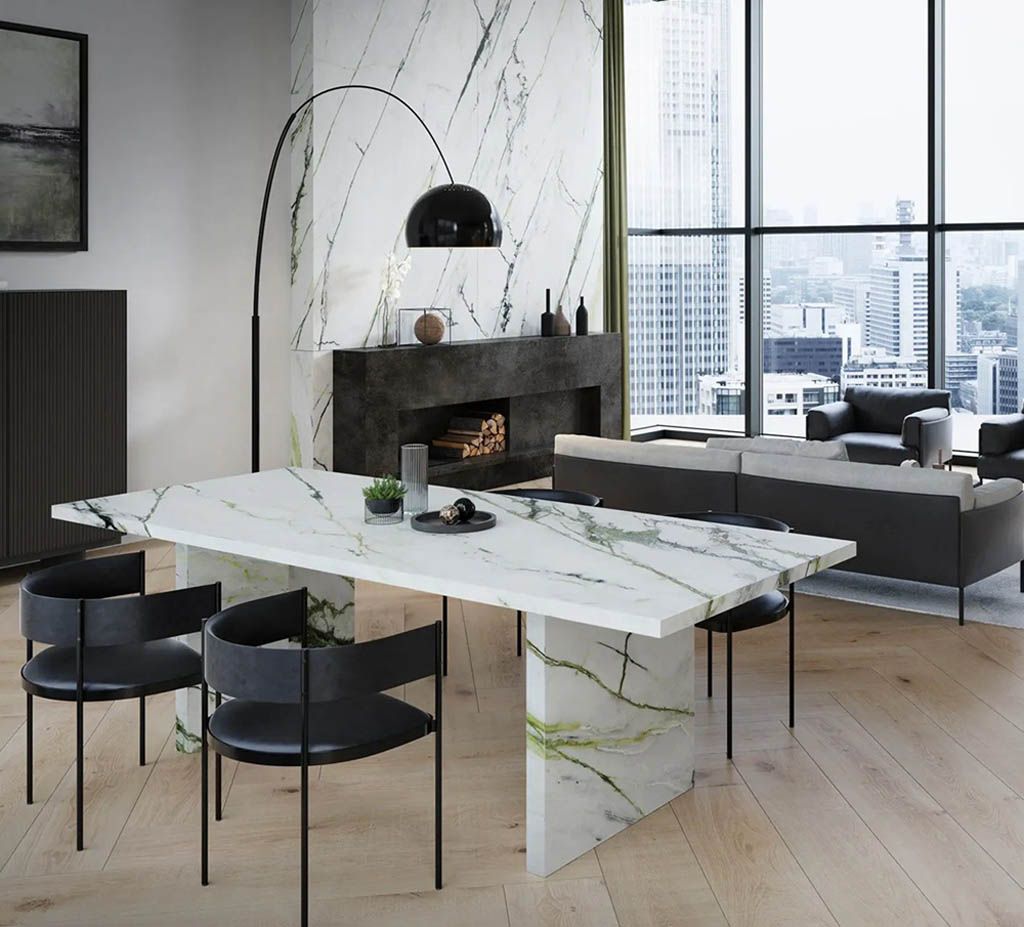 Porcelanosa Calacatta Green Xlight Falburkolat