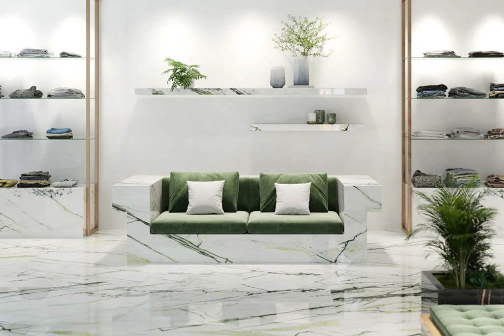 Porcelanosa Calacatta Green Xlight Kőhatású járólap